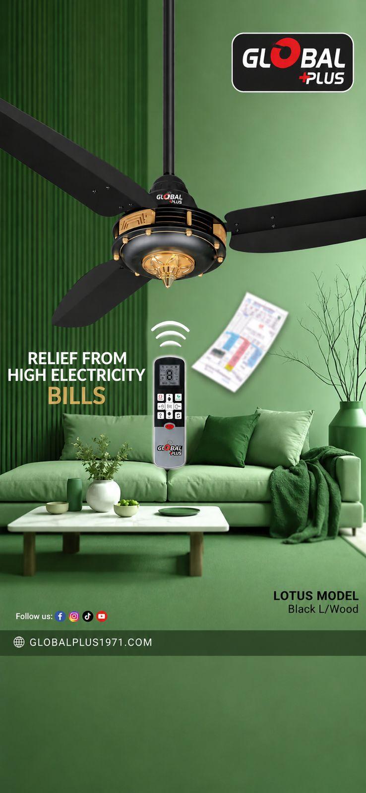 Luxury Ceiling Fan K-1 Gold Series — Series: K-1 Gold